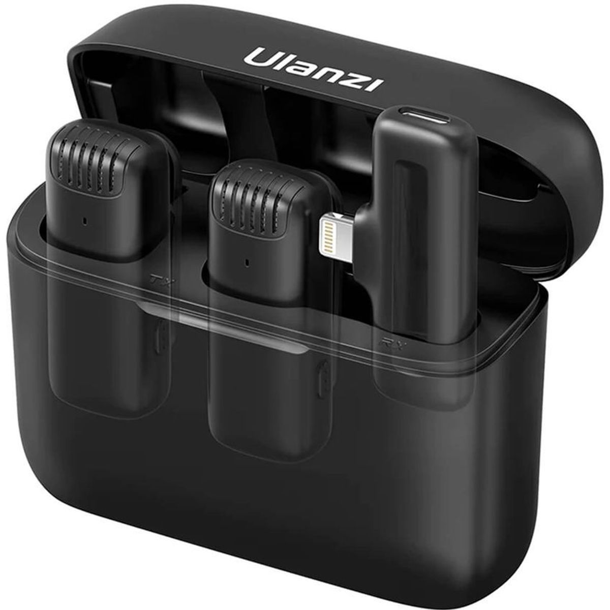 ULANZI - Micrófonos inalámbricos ulanzi j12 dual lightning para iphone - negro