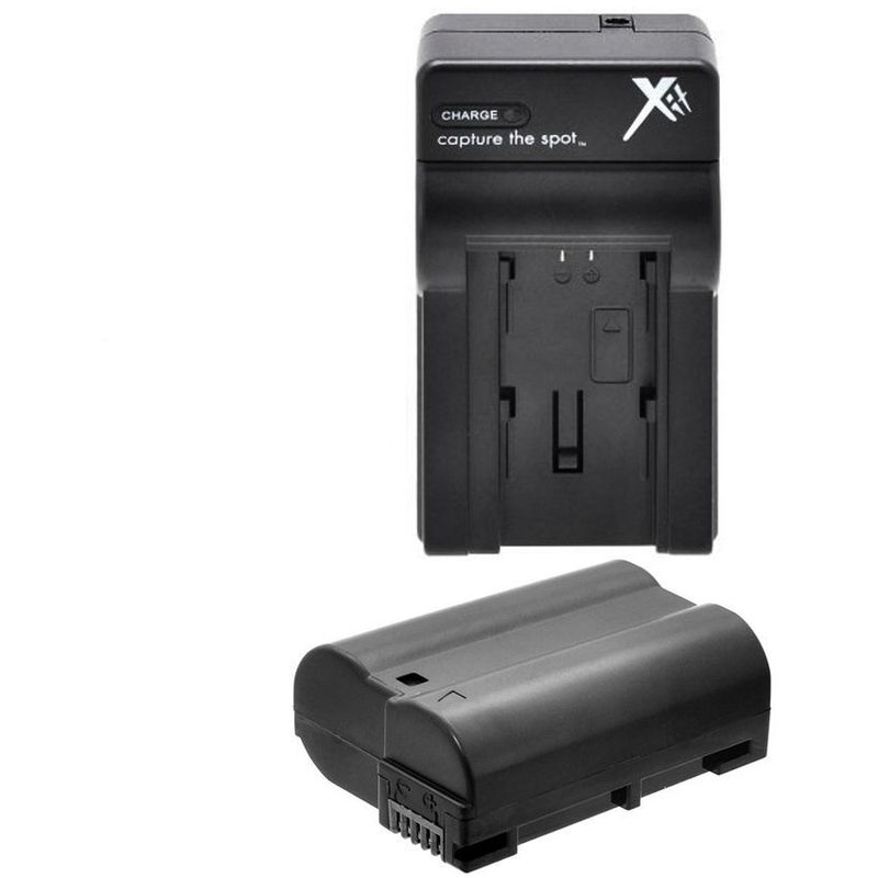 XIT PHOTO - Para nikon d7100 d7200 d7000 d600 cargador + batería en-el15