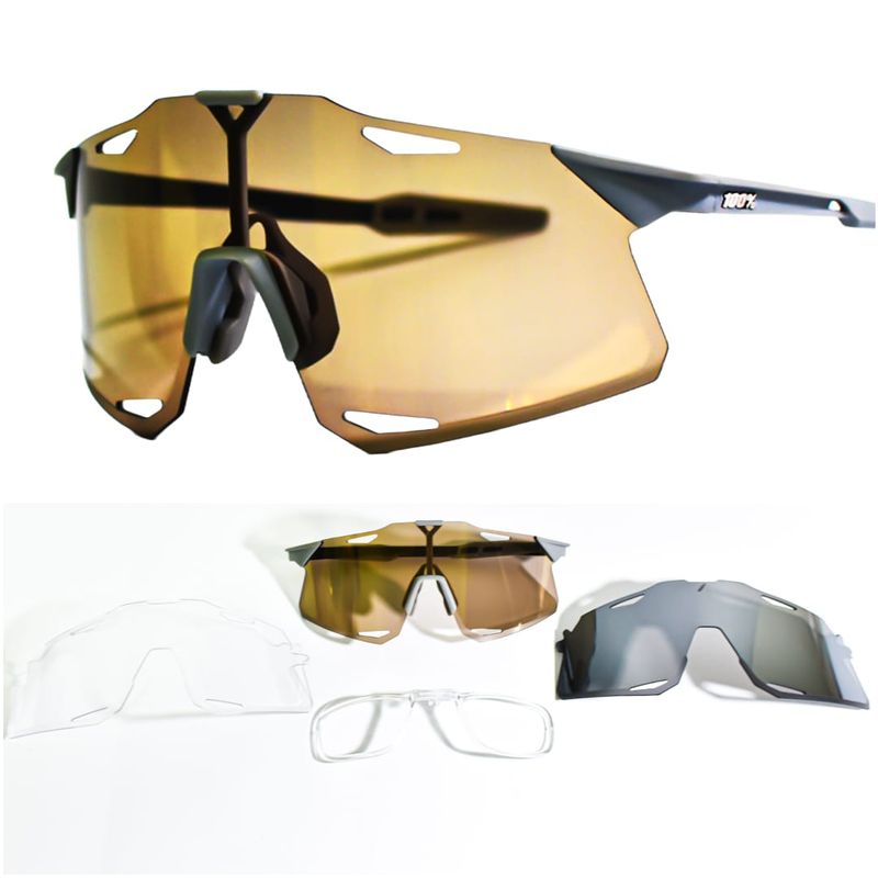 GENERICO - Gafas de Ciclismo Profesionales + 2 Lentes_.