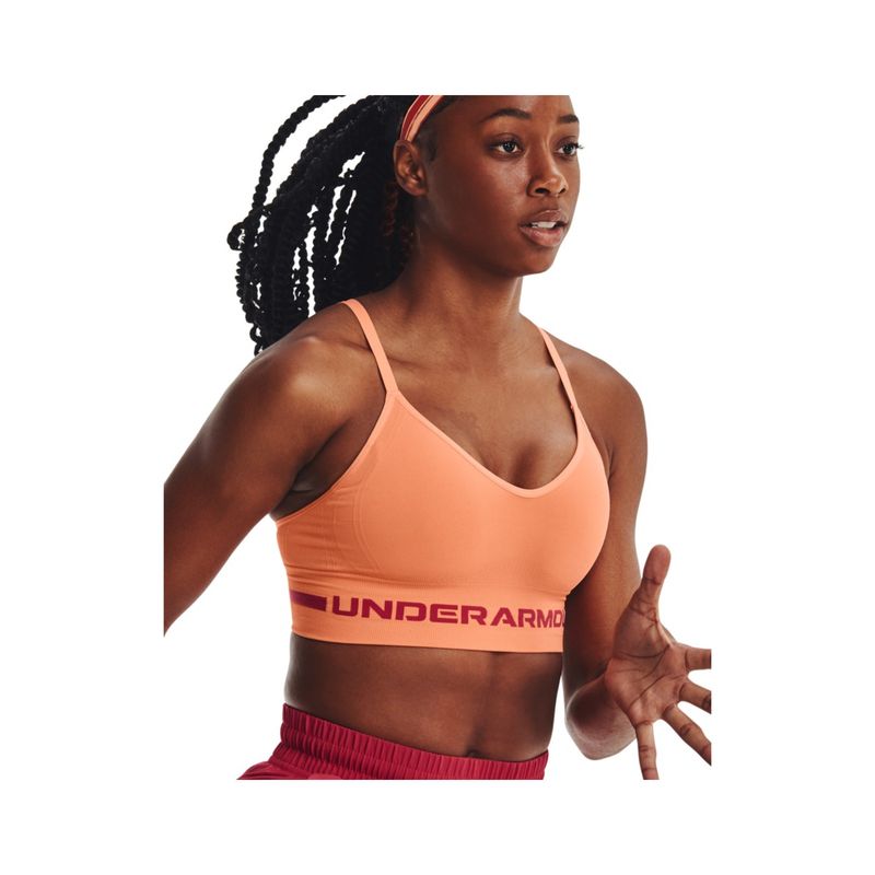 UNDER ARMOUR - Sujetador Mujer Under Armour SEAMLESS LOW LONG Naranja UNDER ARMOUR