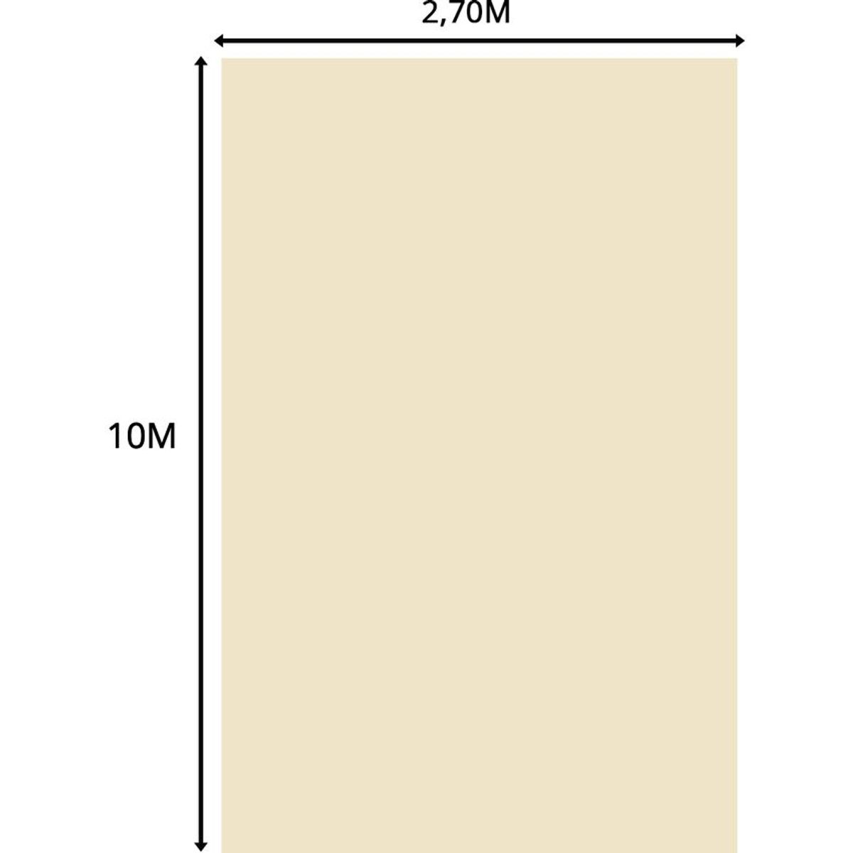 GENERICO - Fondo de papel beige ivorine sinfin rollo 10m x 270cm para estudio