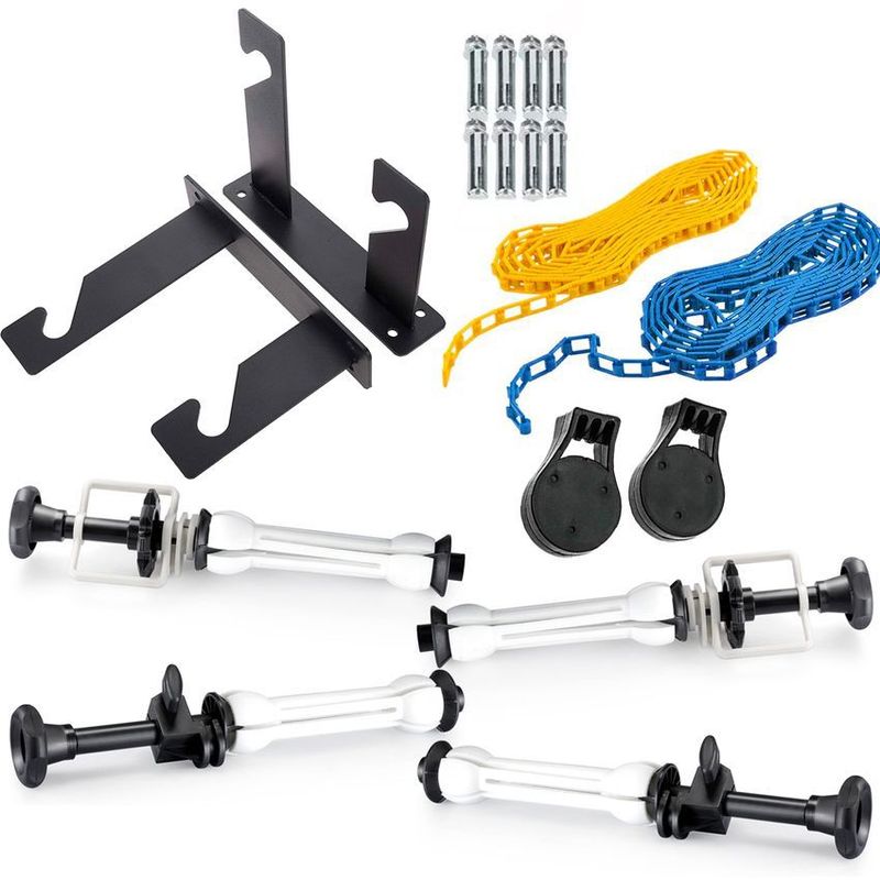 GENERICO - Soporte doble de pared para fondos de estudio fotografico