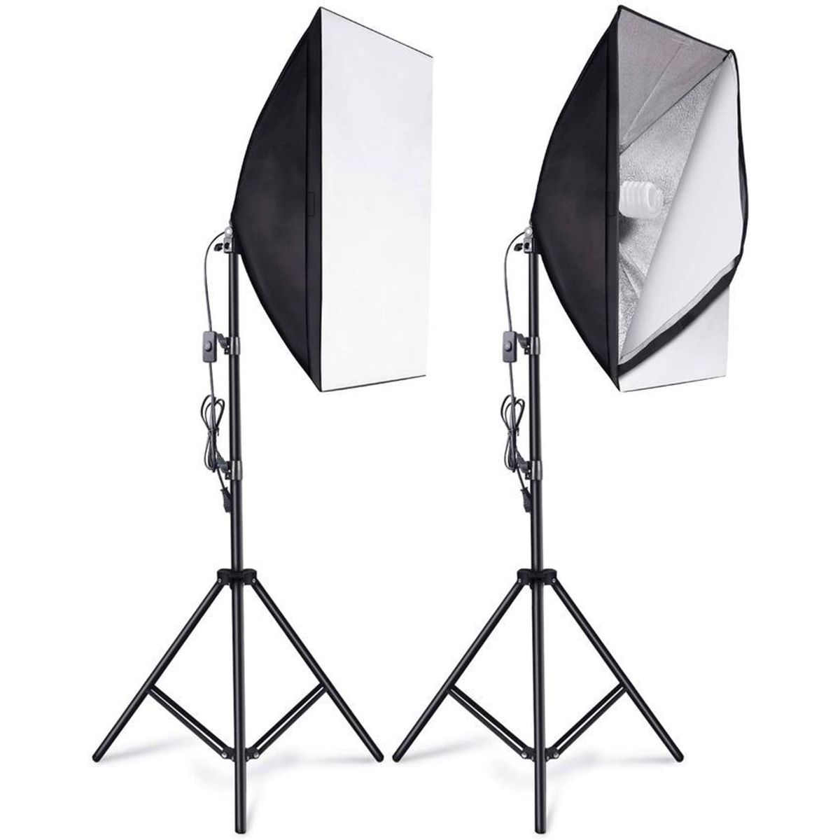 GENERICO - Kit softbox 5500k 900w iluminacion continua tripode bombillo