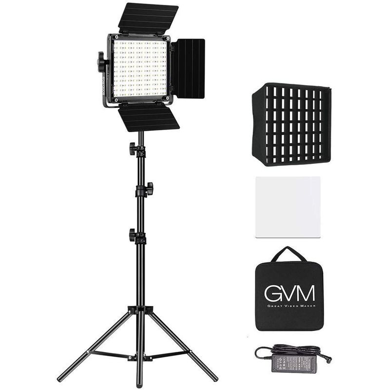 GENERICO - Luz de estudio gvm 800d rgb panel led profesional