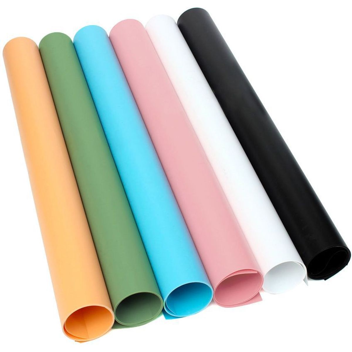 GENERICO - Combo de fondos pvc vinilo 6 colores mate fotografia video