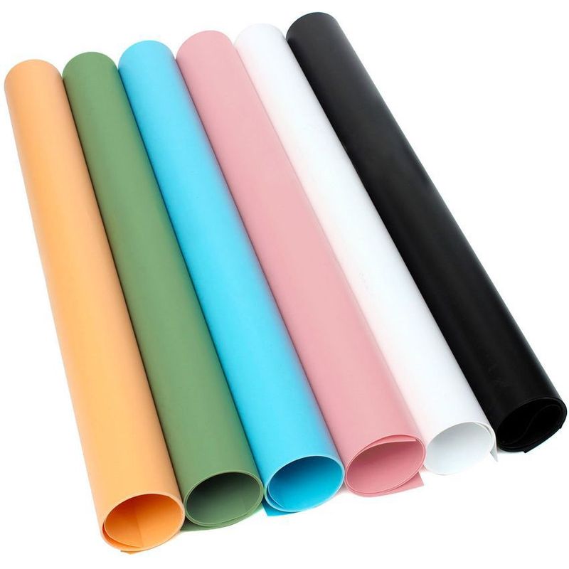 GENERICO - Combo de fondos pvc vinilo 6 colores mate fotografia video