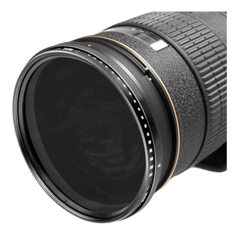 GENERICO - Filtro nd para lentes canon densidad neutra variable 2-400 (77mm)