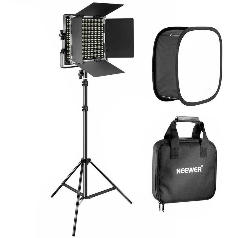 NEEWER - Panel luz neewer 660 led bi-color con softbox y trípode