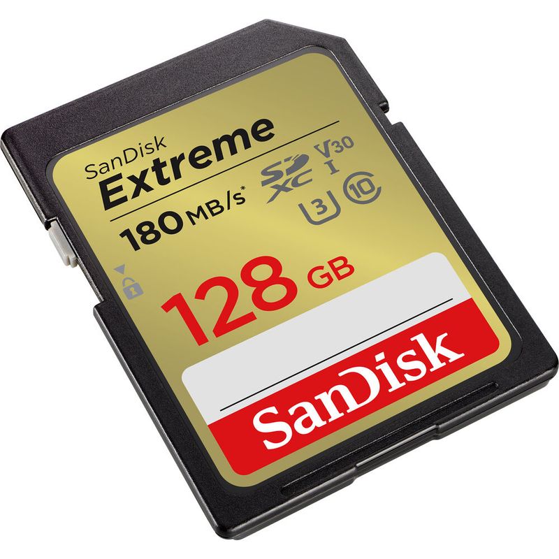 SANDISK - Sandisk 128gb extreme tarjeta de memoria sdxc uhs-i u3 v30