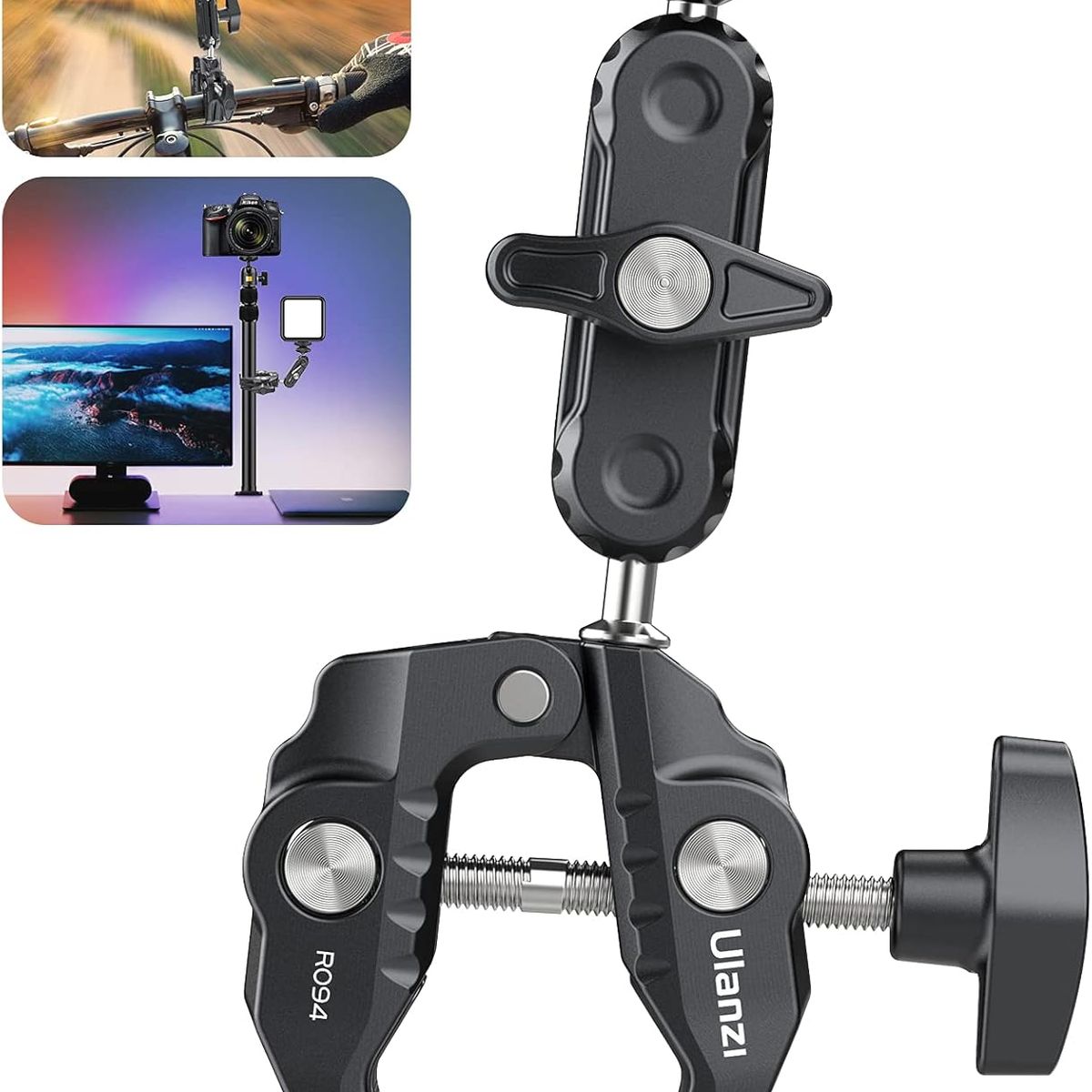 ULANZI - Pinza Ulanzi R094 Ajustable soporte universal para iluminacion camaras accesorios fotograficos