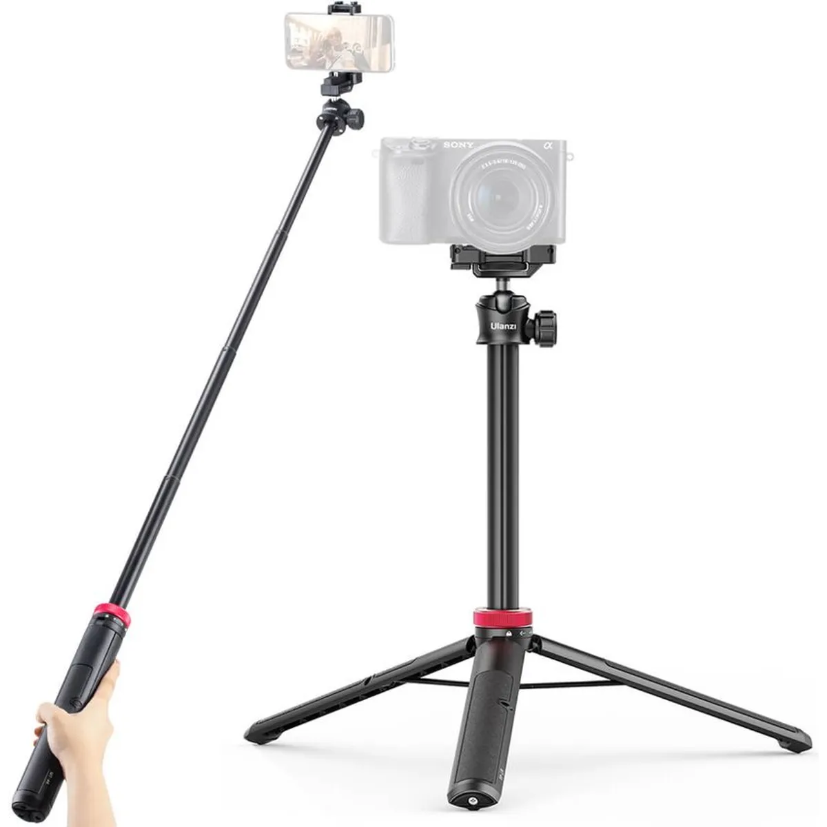 ULANZI - Tripode 2 en 1 extensible ulanzi para camara y celular MT-44