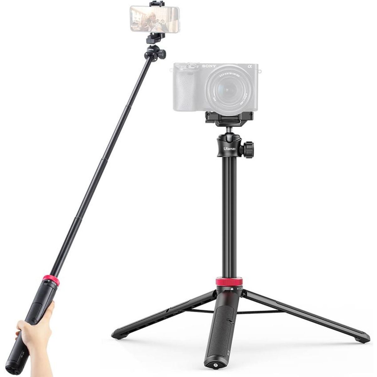 ULANZI - Tripode 2 en 1 extensible ulanzi para camara y celular MT-44