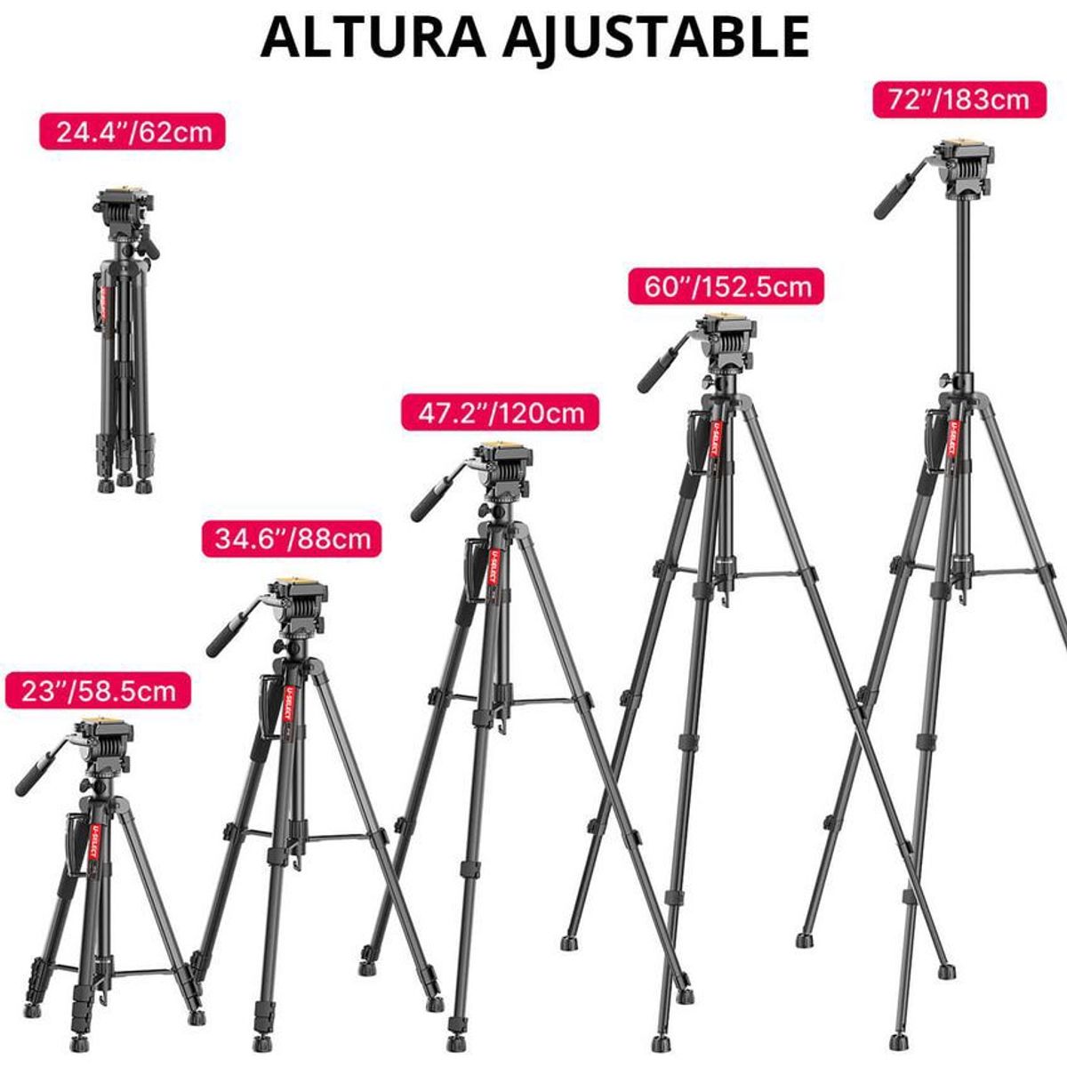 ULANZI - Trípode y monopie portátil ligero ulanzi u-select vt-02