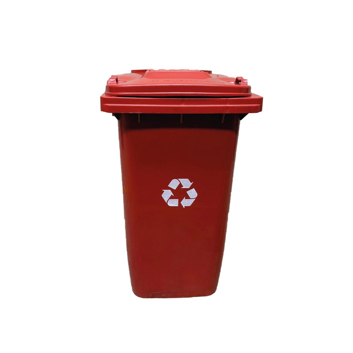 TRIPLE CLEAN - Contenedor de basura de 240 litros rojo