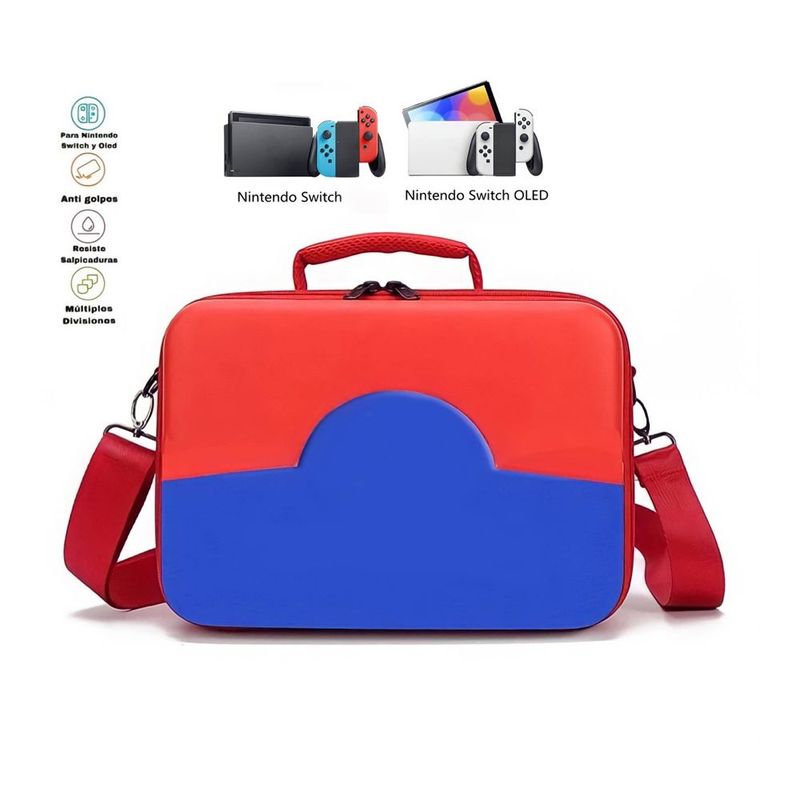 GENERICO - Estuche Maleta Rígida Nintendo Switch/oled, Accesorios y 14 Slots