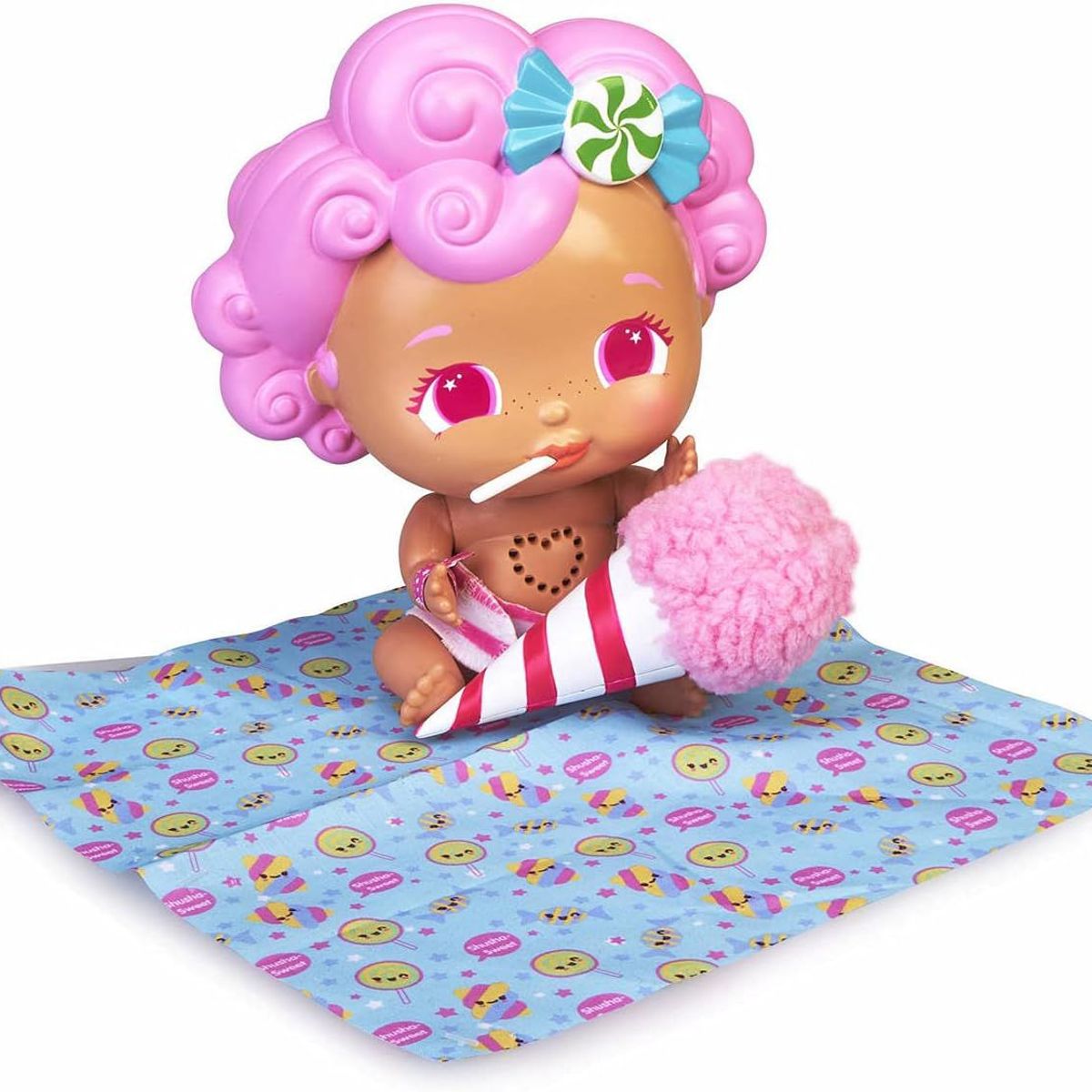 THE BELLIES - The Bellies Bellyville Muñeca Bebe Interactiva Shusha Sweet