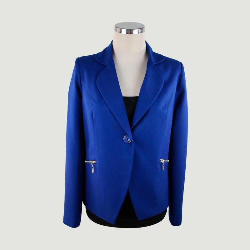 L Y H - Chaqueta Para Mujer Azul Marca L&H
