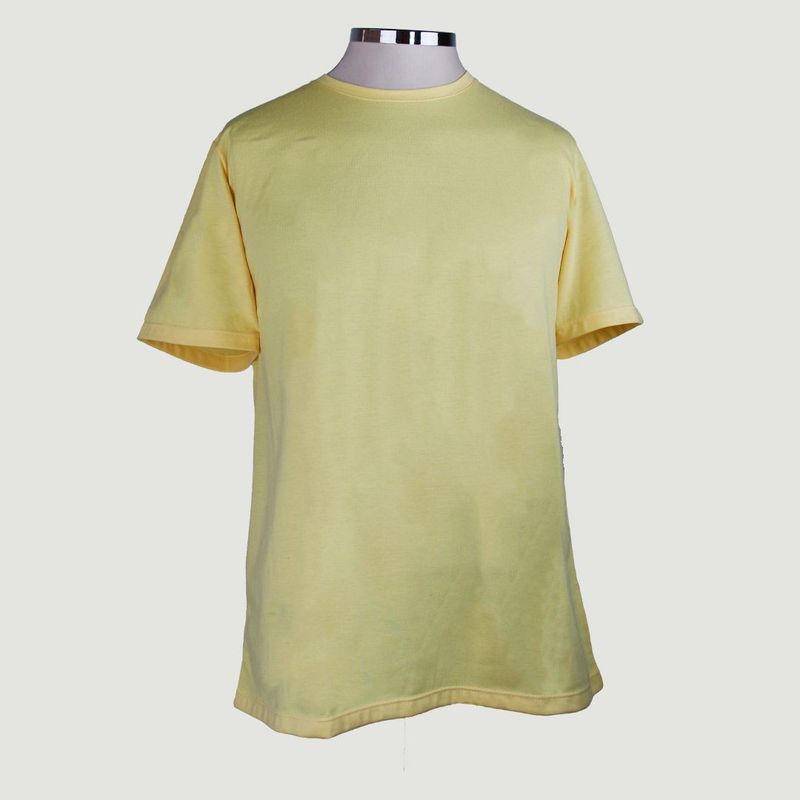 L Y H - Camiseta Para Hombre Manga Corta Amarillo Marca L&H