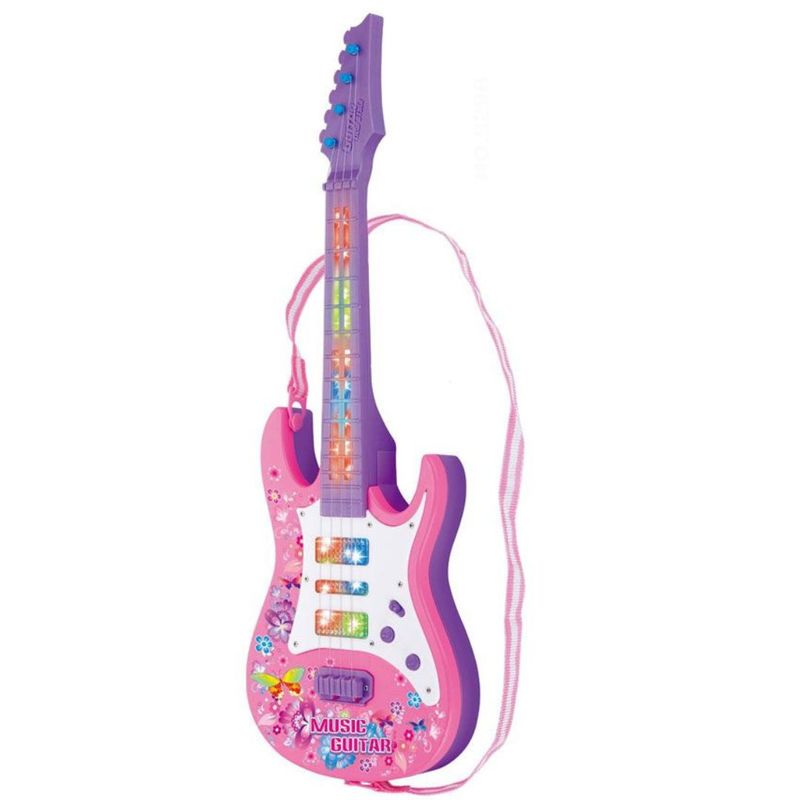 GENERICO - Guitarra rock juguete luces sonidos instrumento musical