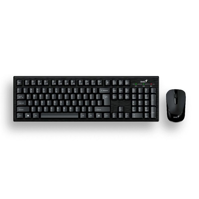 GENIUS - Combo teclado mouse Genius KM-8101 inalambrico Negro