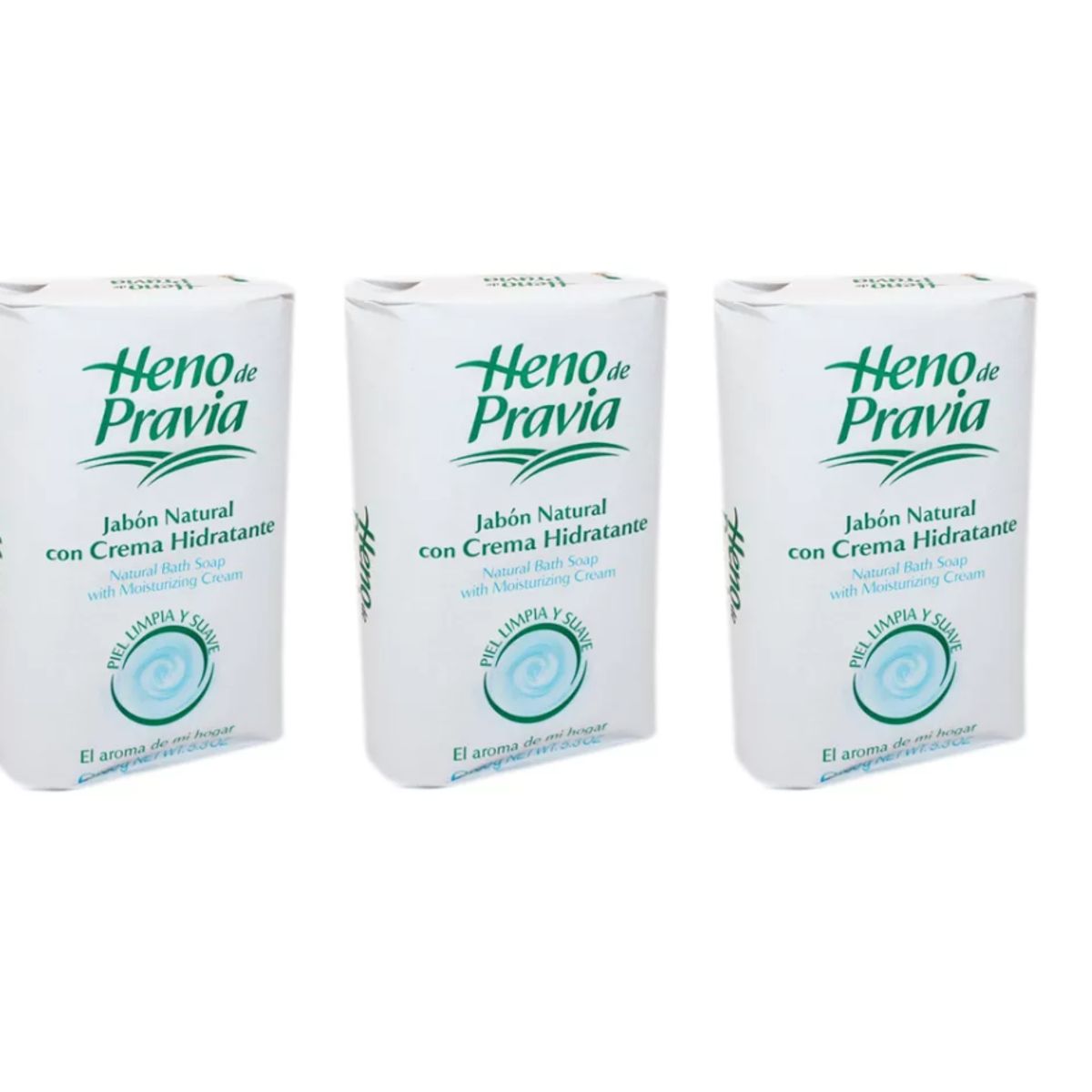 HENO DE PRAVIA - Jabón en Barra Heno de Pravia Hidratante - 3Pack - 450 gr