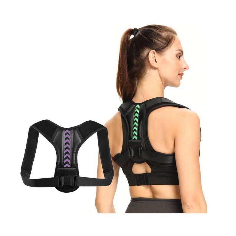 GENERICO - Corrector de Postura para Espalda Ajustable Cinturon Unisex