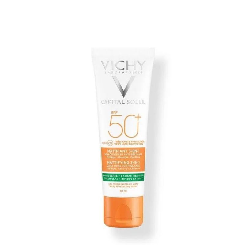 VICHY - Protector Solar matificante 3 en 1 SPF 50 x 50ml - Vichy