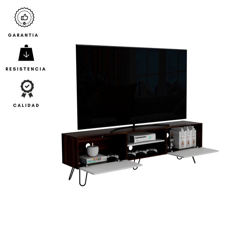 EKONOMODO COLOMBIA - Rack para tv 80" dos puertas less blanco