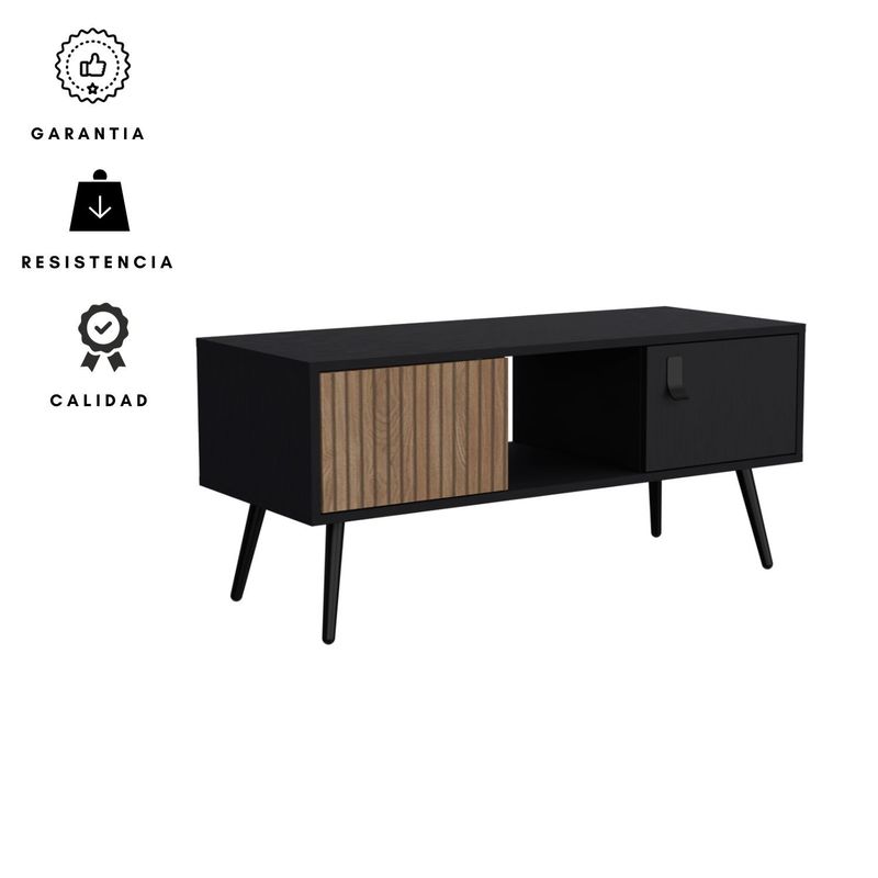 EKONOMODO COLOMBIA - Mesa de centro dos puertas ness wengue lenno