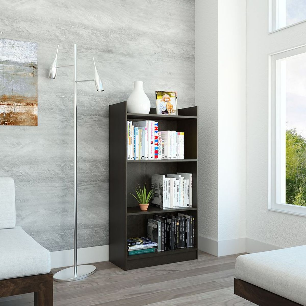 RTA MUEBLES - Biblioteca office 4 wengue blw 3291 RTA