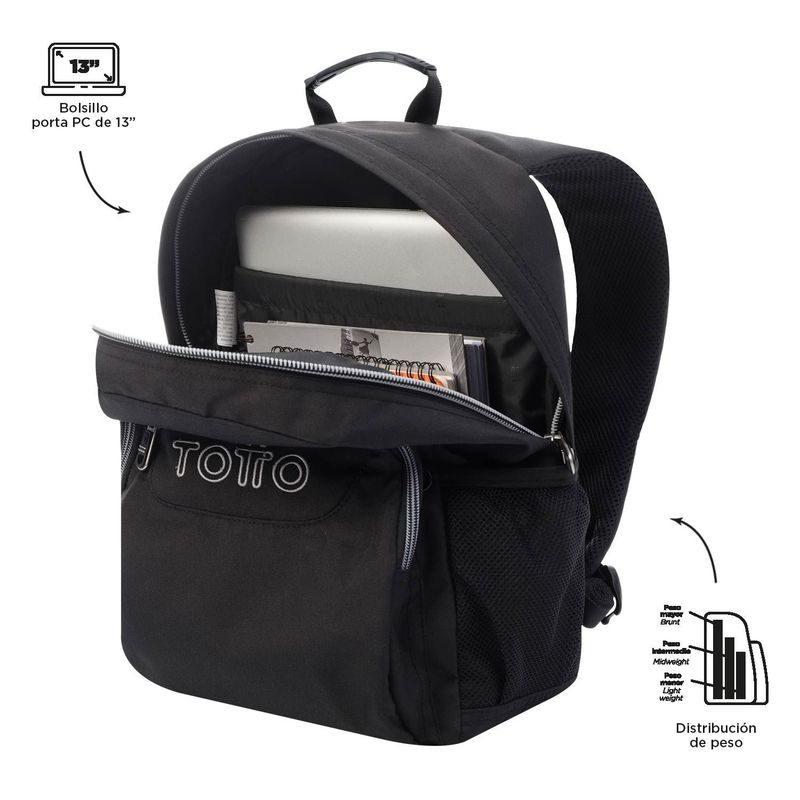 TOTTO - Morral  Porta Pc Para Hombre Totto Maleta Mochila Gommas