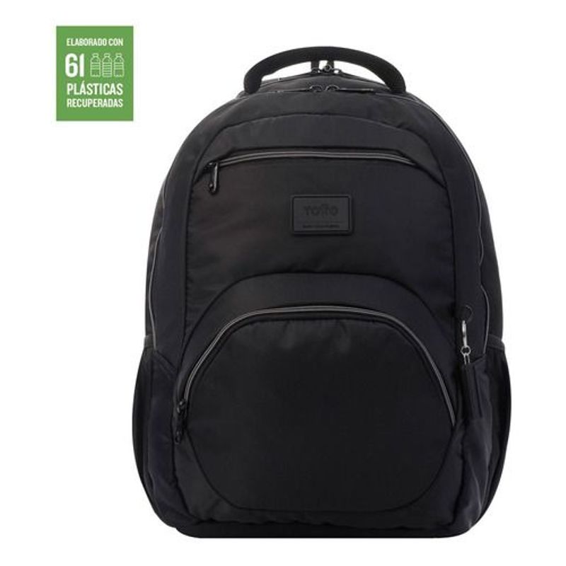 TOTTO - Morral Universitario Porta PC 14" Tracer 4 Negro Unisex