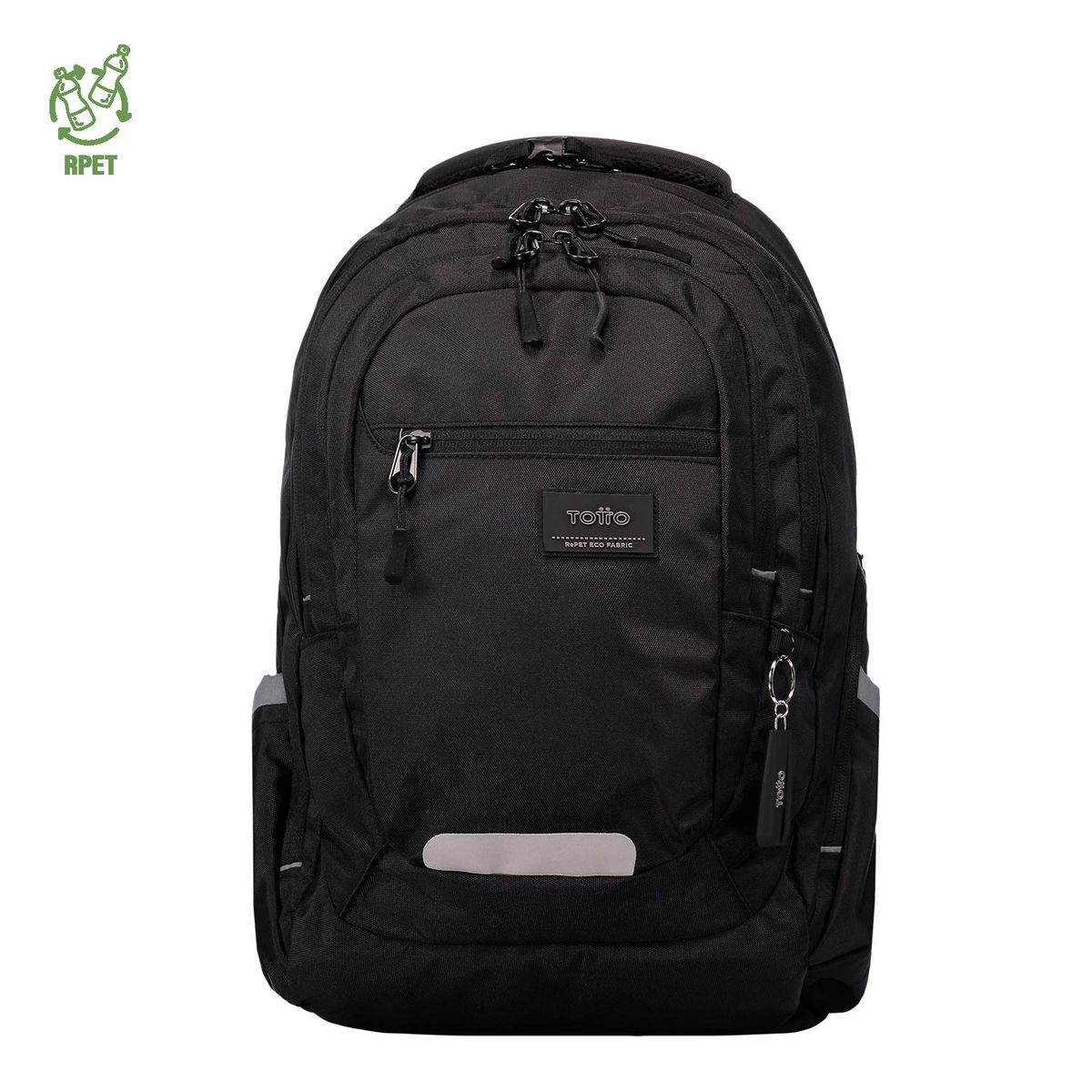 TOTTO - Morral Universitario Porta PC 13" Eufrates Negro Unisex