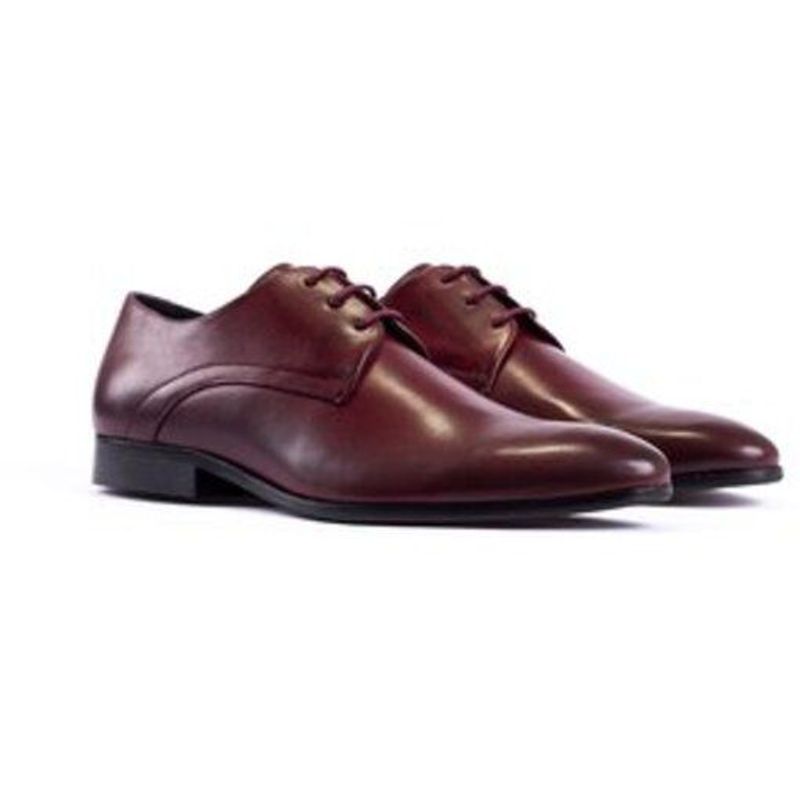 AMBITIOUS - Zapatos Formales en Cuero Para Hombre  FO-5799-5336am Vinotinto