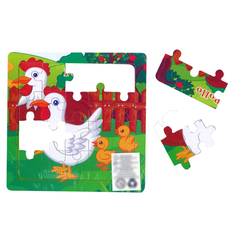 GENERICO - Super Rompecabezas Madera De Pollo X 20 Piezas Para Niños