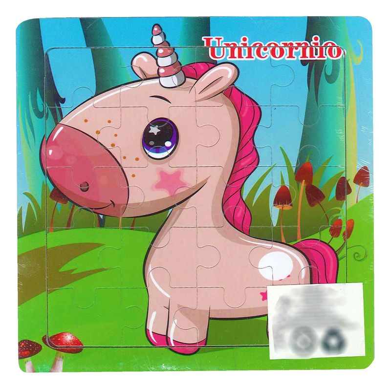 GENERICO - Super Rompecabezas Madera De unicornios X 20 Piezas Para Niños