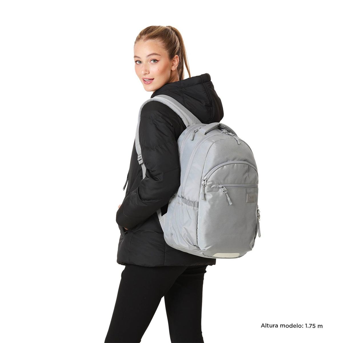 TOTTO - Morral Universitario Porta PC 15.4" Indo Negro Unisex