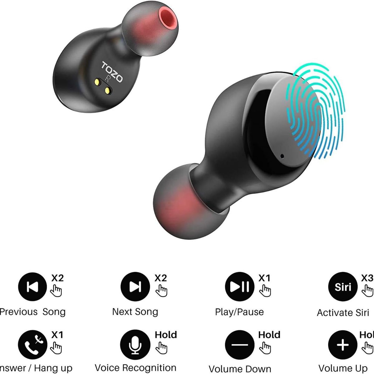ROTOZIP - Tozo T6 True Auriculares Inalambricos Auriculares Bluetooth