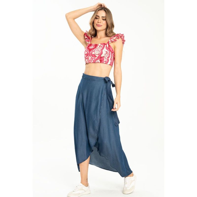 RAGGED - Falda lola Azul oscuro Ragged