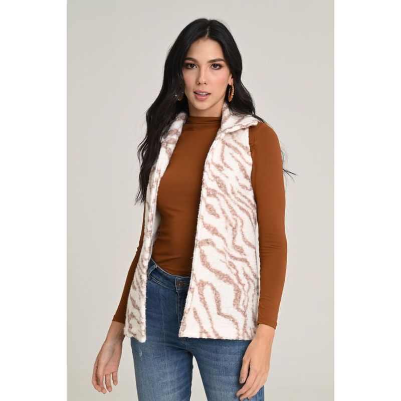 RAGGED - Chaleco sheep Blanco crudo Ragged