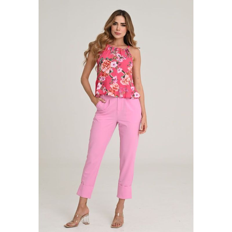 RAGGED - Pantalon limited Rosado brillante Ragged