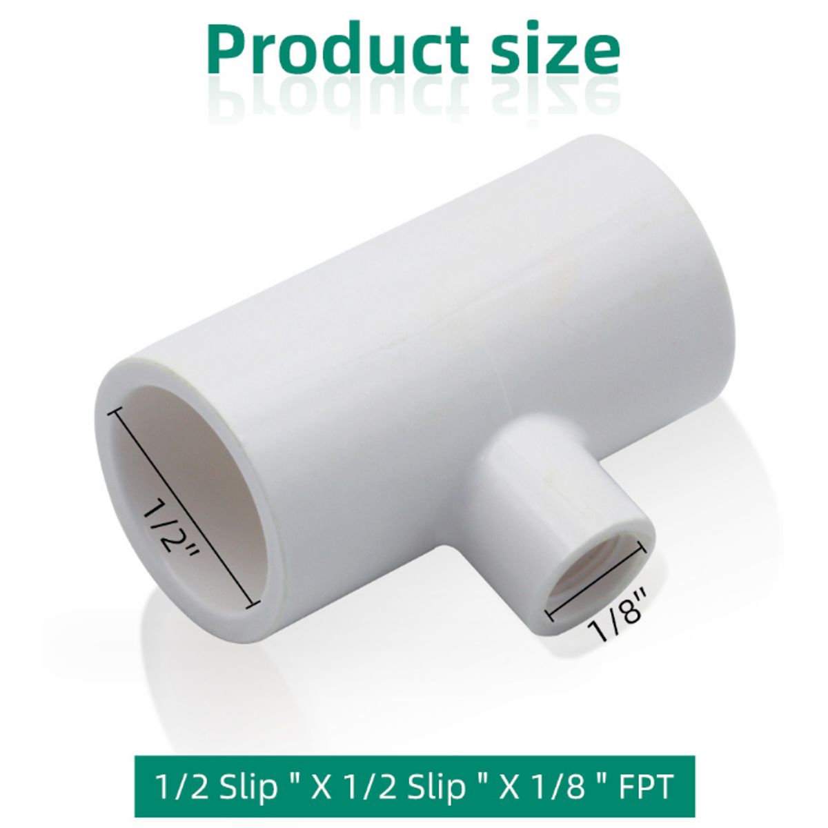 GENERICO - Conector T PVC Diámetro media pulgada pollos automáticos pollos aves