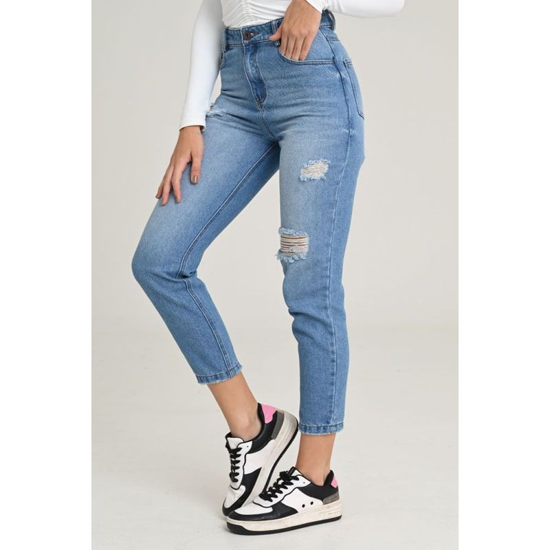 RAGGED - Jeans mom giotto Azul medio Ragged