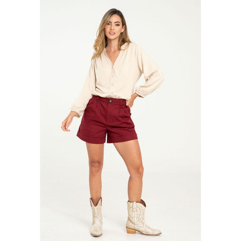 RAGGED - Short cusco Rojo vino Ragged