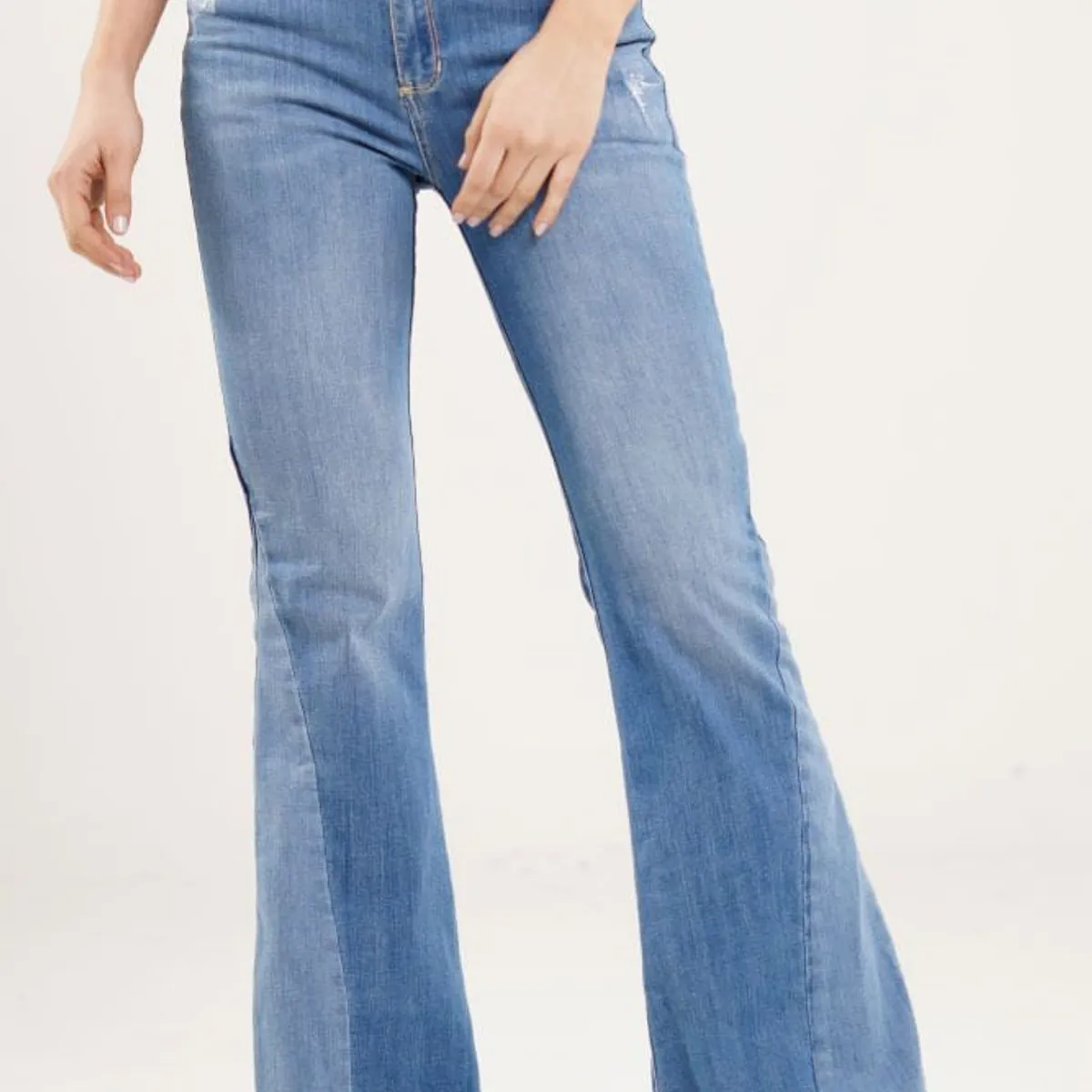 RAGGED - Jeans flare cortes Azul medio Ragged