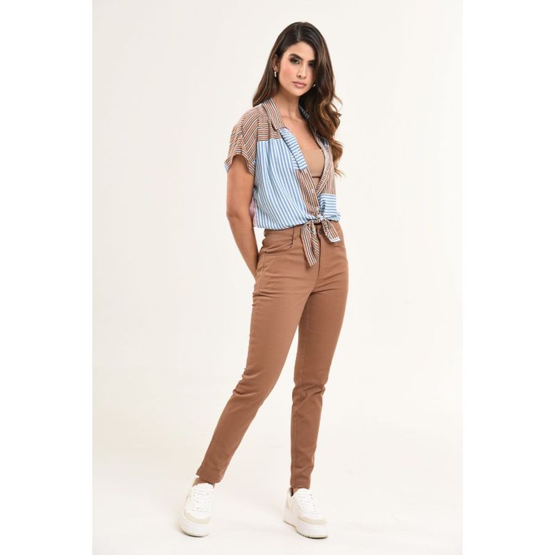 RAGGED - Pantalon almeida Cafe medio Ragged