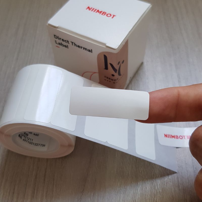 NIIMBOT - 3x Rollos de etiquetas 50x15mm blanco para impresoras NIIMBOT