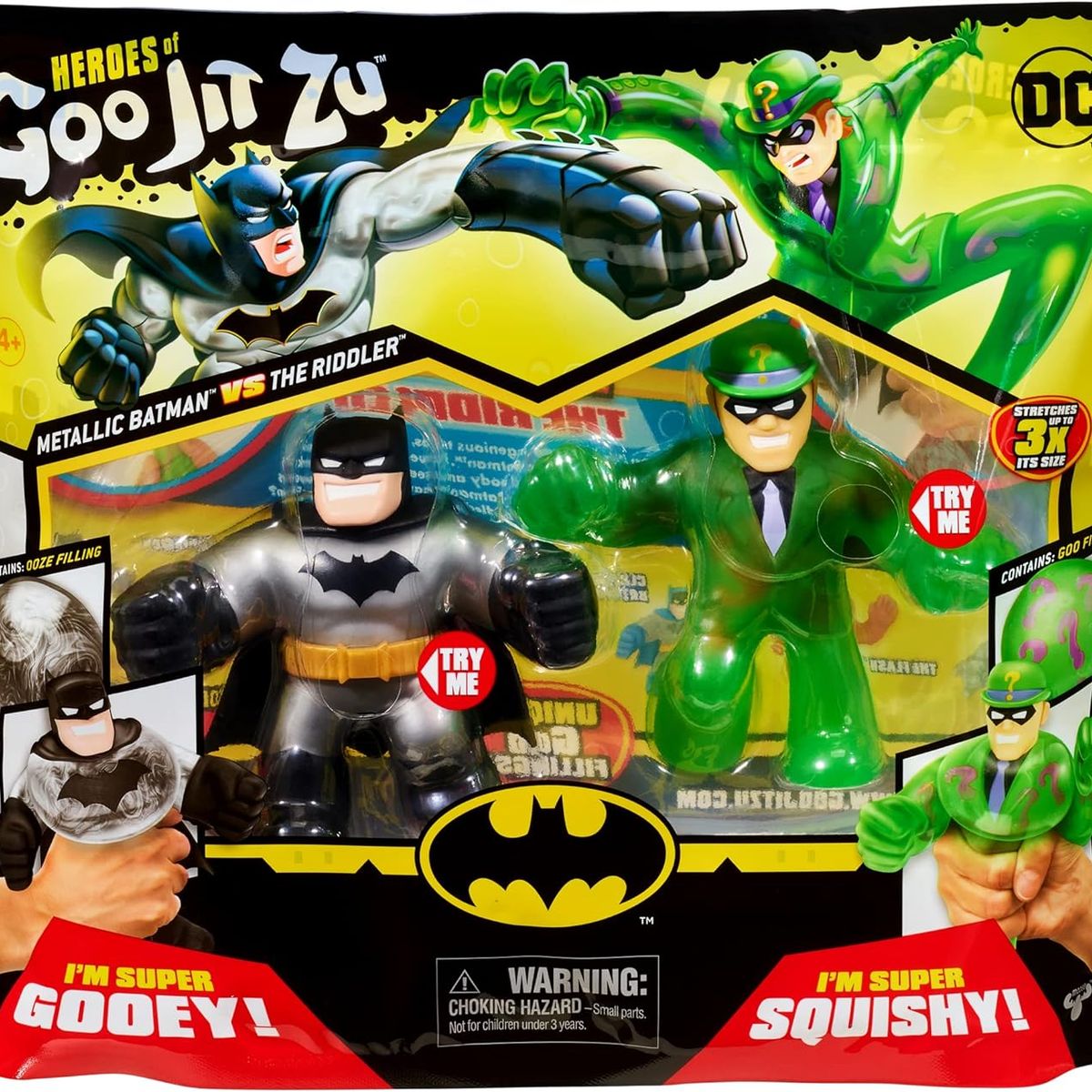 MOOSE TOYS - Héroes Of Goo Jit Zu DC Figura De Acción Batman vs Riddler