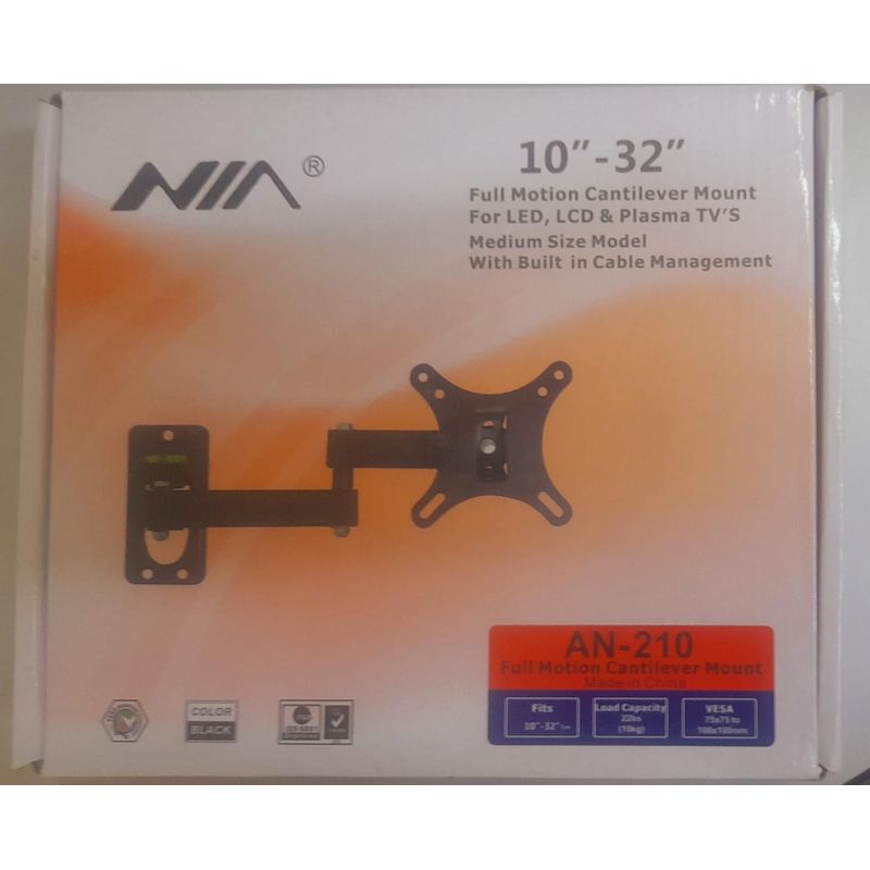 NIA - Soporte Base De Brazo Para Tv Televisión De 10 A 32 Pulgadas