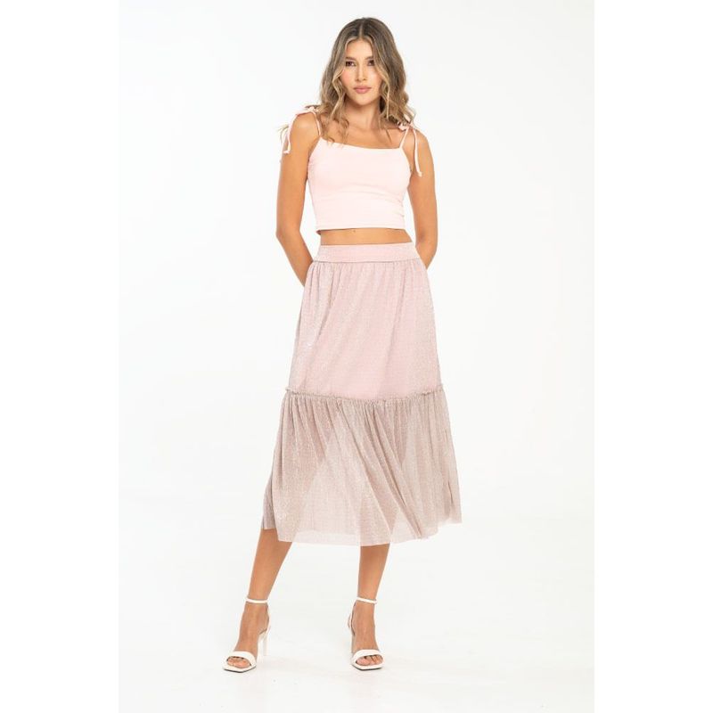 RAGGED - Falda galaxy Rosado palo de rosa Ragged
